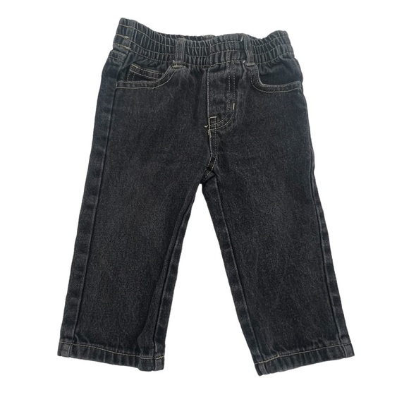 Kids Headquarters Black Straight Leg Jeans Size 12 Months - Picture 1 of 5